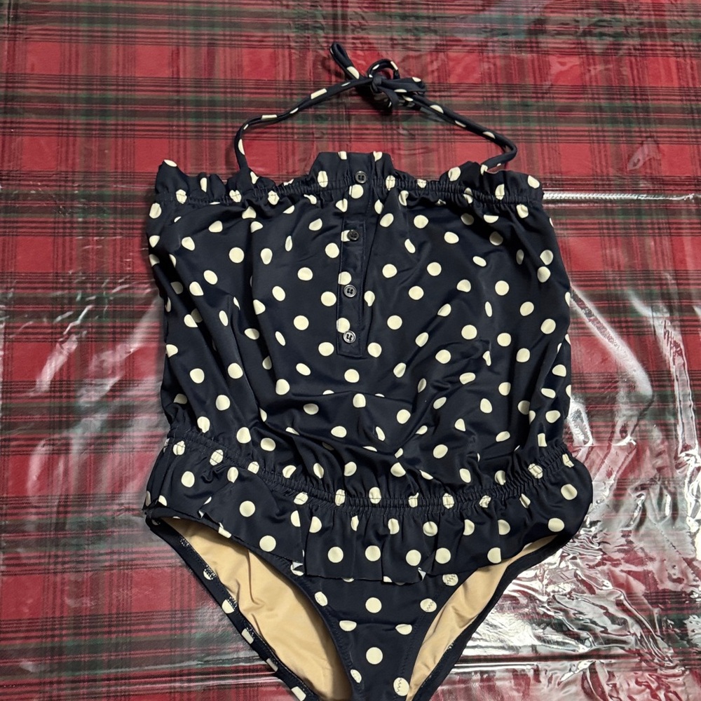 Crewcuts Light Blue and Cream Swimsuit